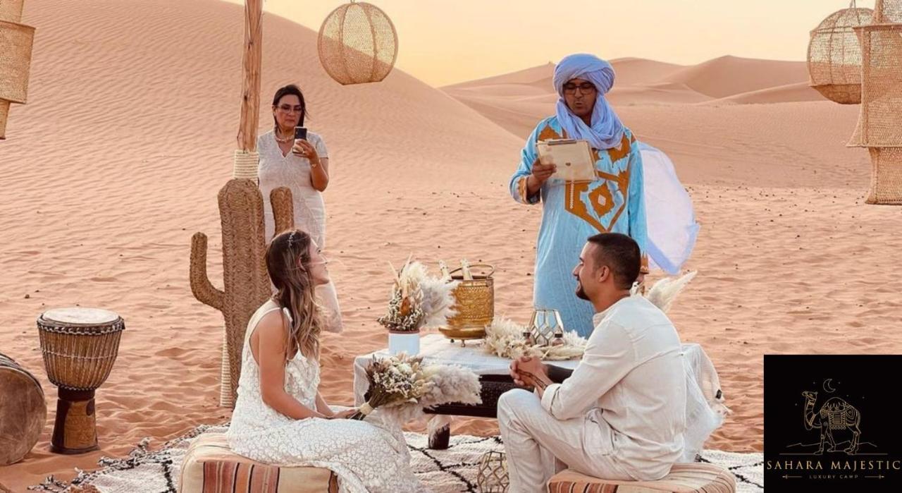 Sahara Majestic Luxury Camp Hotel Мерцуга Екстериор снимка A wedding in the Sahara